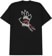 Santa Cruz Bone Hand T-Shirt - black - reverse