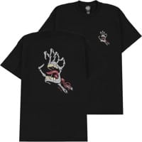 Santa Cruz Bone Hand T-Shirt - black