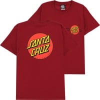 Santa Cruz Kids Classic Dot T-Shirt - cardinal