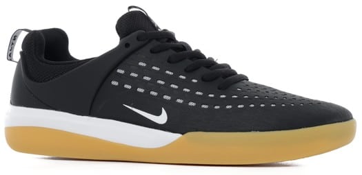 Nike SB SB Nyjah Free 3 Zoom Air Skate Shoes - black/white-black-white-gum light brown - view large
