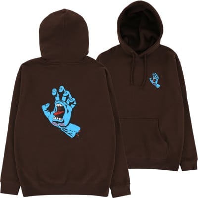 Santa Cruz Screaming Hand Hoodie - brown - view large