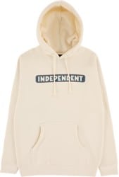 Independent Bar Logo Hoodie - bone