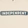 Independent Bar Logo Hoodie - bone - front detail