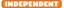 Independent Bar Logo 6" Sticker - orange/white