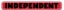 Independent Bar Logo 6" Sticker - red/black