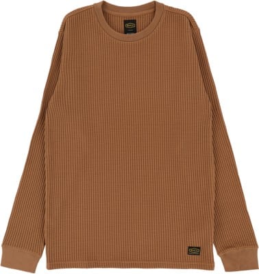 RVCA Day Shift Thermal L/S T-Shirt - camel - view large