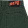 WKND Tubes Shorts - washed green - reverse detail