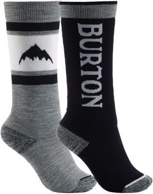 Burton Kids Weekend Midweight 2-Pack Snowboard Socks - true black - view large