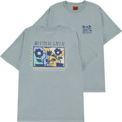 Rhythm Flower Vintage T-Shirt - blue fog - view large