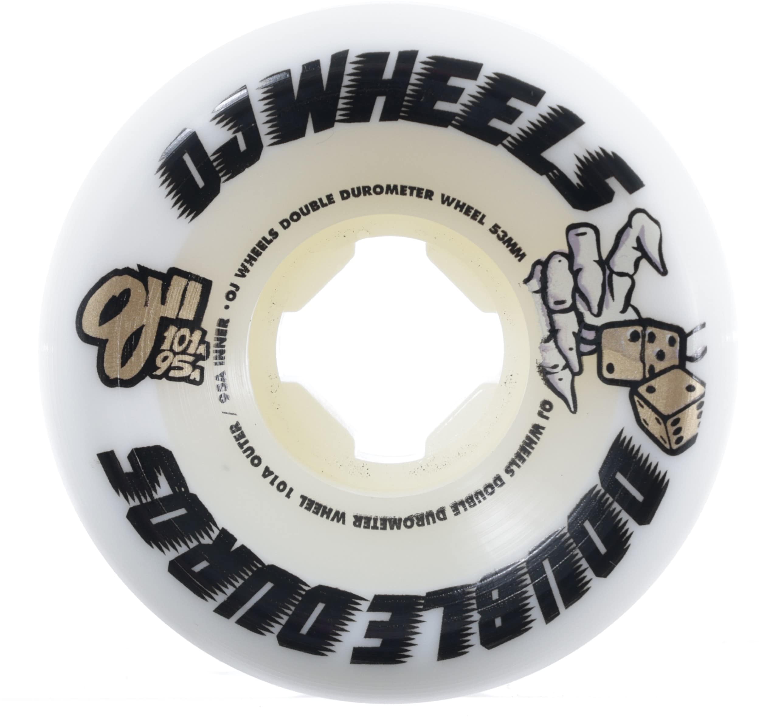 OJ Double Duro Mini Combo Skateboard Wheels white (101a/95a) Tactics