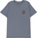 Brixton Omaha T-Shirt - flint blue - front