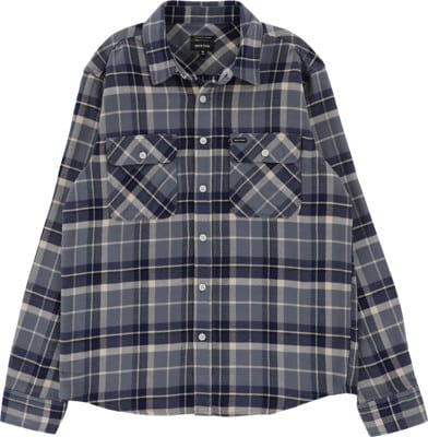 Brixton Bowery Flannel - flint blue/twilight blue/beige - view large