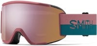 Smith Squad S Goggles - chalk rose split/everyday rose gold mirror + clear lens