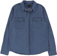 Brixton Wayne Stretch L/S Shirt - washed indigo