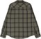 Brixton Bowery Stretch Water Resistant Flannel Shirt - olive surplus/black/white - reverse