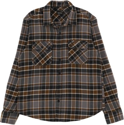 Brixton Bowery Flannel - black/desert palm/beige - view large