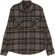 Brixton Bowery Flannel - black/desert palm/beige