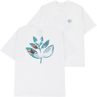 Magenta Deep Plant T-Shirt - white - view large
