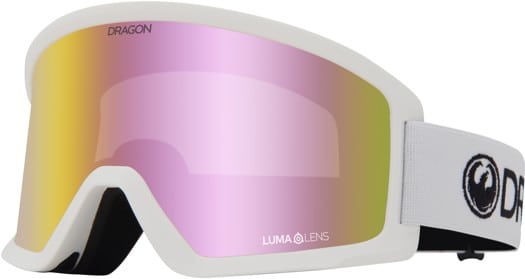 Dragon DX3 L OTG Goggles - white/lumalens pink ion lens - view large