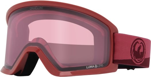 Dragon DX3 OTG Goggles - fuschia/lumalens light rose lens - view large