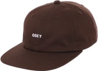 Obey Bold Twill Strapback Hat - brown