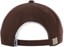 Obey Bold Twill Strapback Hat - brown - reverse