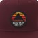 Burton Underhill Snapback Hat - almandine - front detail