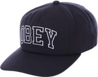 Obey Rush Snapback Hat - navy