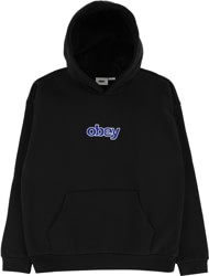 Obey Stack Extra Heavy Hoodie - black