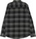 Volcom Caden Plaid Flannel Shirt - black/green - reverse