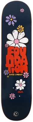 Foundation Glick Flowers 8.13 Skateboard Deck - navy - view large