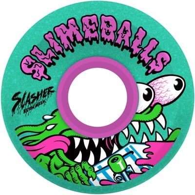 Slime Balls OG Slime Cruiser Skateboard Wheels - meek slasher/green glitter (78a) - view large