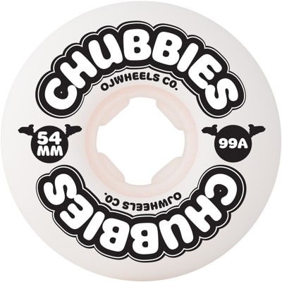 OJ Chubbies Skateboard Wheels - white (99a) - view large