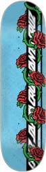 Santa Cruz Dressen Rose Vine 8.5 Everslick Skateboard Deck - blue