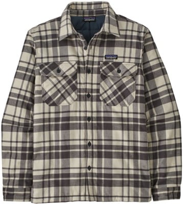 Patagonia Insulated Organic Cotton Fjord Flannel Shirt - ice caps: smolder blue - view large