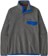 Patagonia Lightweight Synchilla Snap-T Pullover - nickel w/passage blue