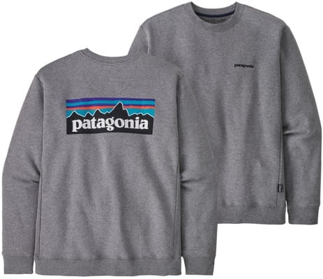 Patagonia P-6 Logo Uprisal Crew Sweatshirt - gravel heather - view large