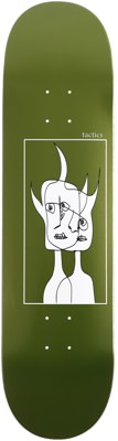 Tactics Devil Face Skateboard Deck - metallic olive - view large