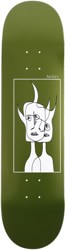 Tactics Devil Face Skateboard Deck - metallic olive