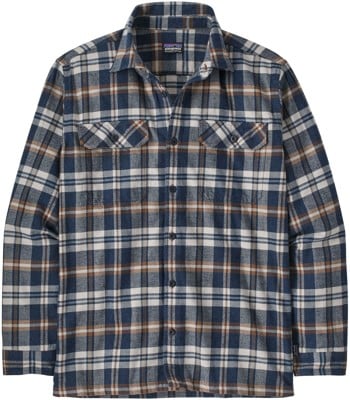 Patagonia Organic Cotton Fjord Flannel Shirt - fields: new navy - view large