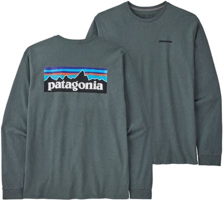 Patagonia P-6 Logo Responsibili-Tee L/S T-shirt - nouveau green - view large