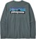 Patagonia P-6 Logo Responsibili-Tee L/S T-shirt - nouveau green - reverse