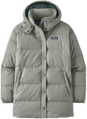 Patagonia Women's Cotton Down Parka Jacket - sleet green - view large