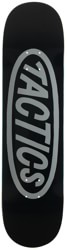 Tactics Big Oval Logo Skateboard Deck - black