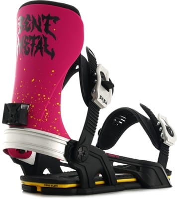 Bent Metal Transfer Snowboard Bindings 2024 - (quincy quigg) black/pink - view large