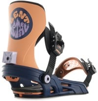 Bent Metal Women's Stylist Snowboard Bindings 2024 - (hannah eddy) orange/blue