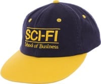 Sci-Fi Fantasy School Of Business Snapback Hat - navy/yellow