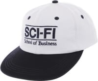 Sci-Fi Fantasy School Of Business Snapback Hat - white/navy