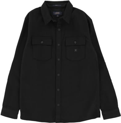 Roark Nordsman Solid Flannel Shirt - black - view large
