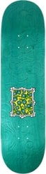 Krooked Flowers Emboss 8.25 Skateboard Deck - teal